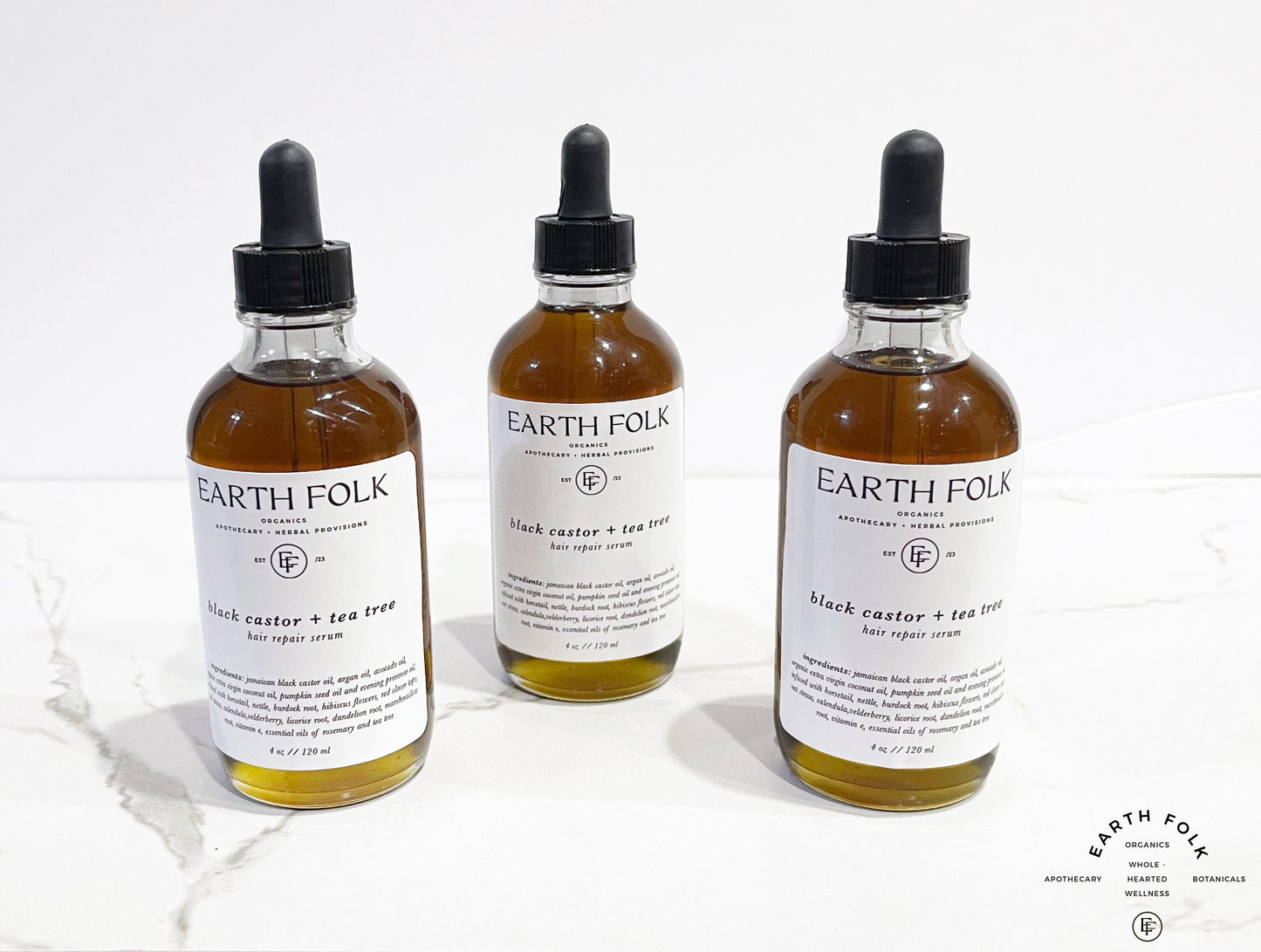 Jamaican Black Castor Serum for Hair and Scalp - Black Castor + Tea Tree Hair Repair Serum, Hair Strengthening Serum, Hair Growth Oil,