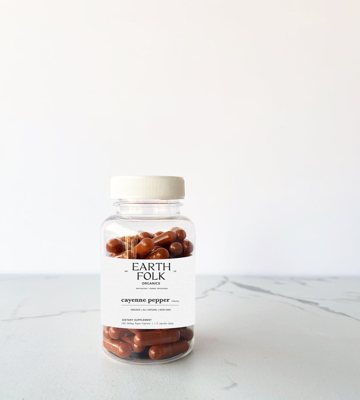 Cayenne Pepper Capsules, Organic Cayenne Pepper Pills, 500mg Vegan Capsules, FREE Shipping, No Fillers, Non GMO, Herbal Supplements