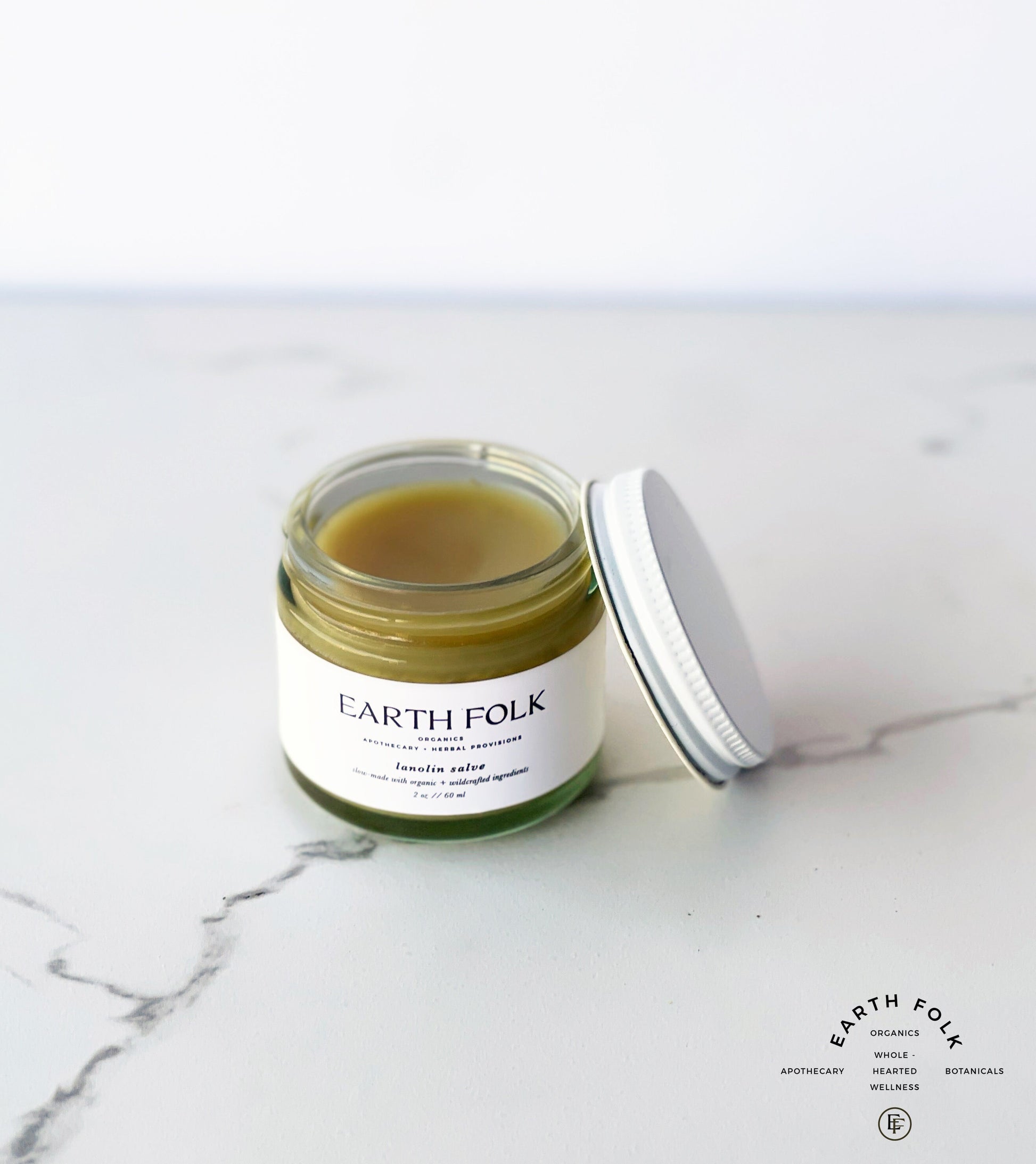 Lanolin Skin Salve - All Natural Dry Skin Salve, Old Fashioned Lanolin Balm, Extra Hydrating Skin Salve - High Potency Herbal Formula