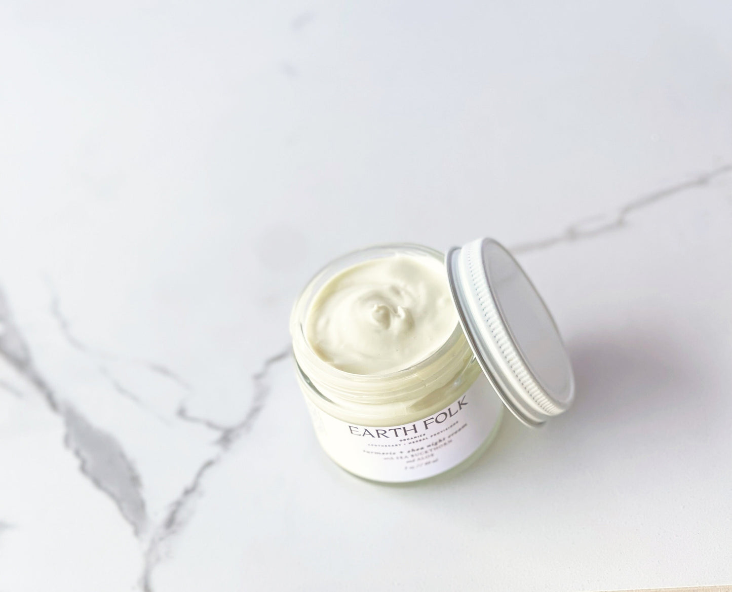 Turmeric & Shea Butter Night Cream, Organic Face Moisturizer for Fussy Skin, Natural Skincare, Organic Skincare, Face Cream, Clear Skin
