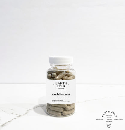 Organic Dandelion Root Capsules, 500mg Vegan Capsules, FREE Shipping, No Fillers, Non GMO, Herbal Supplements