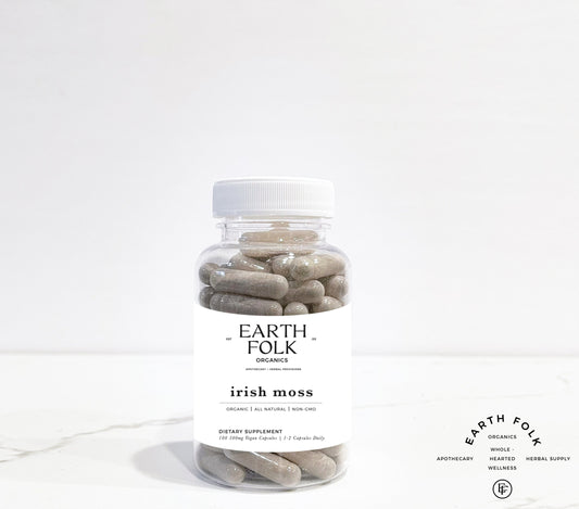 Organic Irish Moss Capsules, Sea Moss Capsules 500mg Vegan Capsules, FREE Shipping, No Fillers, Non GMO, Herbal Supplements