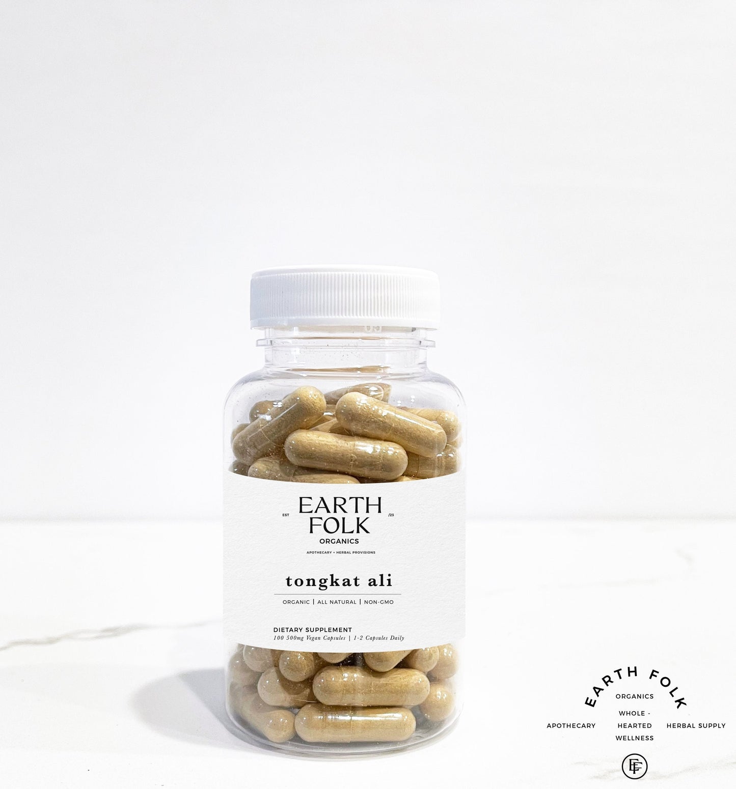 Organic Tongkat Ali Capsules, 500mg Vegan Capsules, FREE Shipping, No Fillers, Non GMO, Herbal Supplements