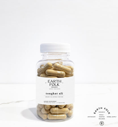 Organic Tongkat Ali Capsules, 500mg Vegan Capsules, FREE Shipping, No Fillers, Non GMO, Herbal Supplements