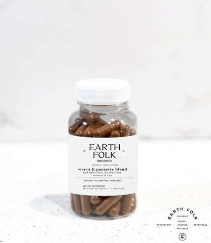 Black Walnut, Wormwood, Pau D'Arco & Clove Capsules, 500mg Vegan Capsules, No Fillers, Non GMO, Herbal Supplements
