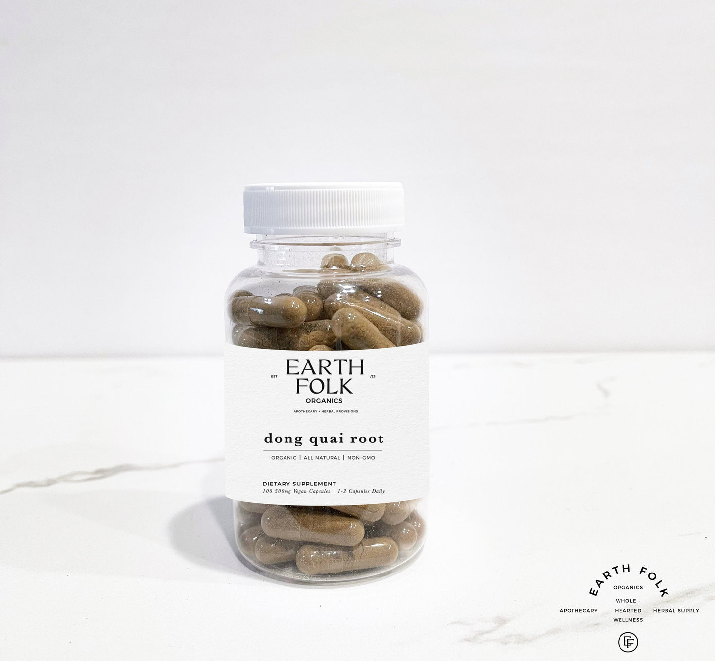 Organic Dong Quai Root Capsules, 500mg Vegan Capsules, FREE Shipping, No Fillers, Non GMO, Herbal Supplements