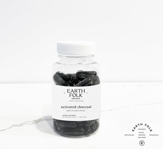Organic Activated Charcoal Capsules, 500mg Vegan Capsules, FREE Shipping, No Fillers, Non GMO, Herbal Supplements