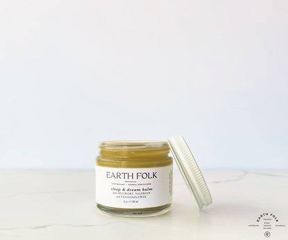 Sleep & Dream Balm - All Natural Herbal Balm, Valerian Root + Mugwort Infused Balm, Lucid Dream - High Potency Herbal Formula