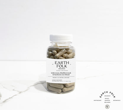 Irish Moss, Bladderwrack and Burdock Root Vegan Capsules, Sea Moss Pills, 500mg Vegan Capsules, No Fillers, Non GMO, Herbal Supplements