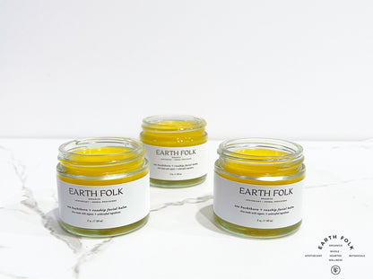 Sea Buckthorn & Rosehip Nourishing Facial Balm, Organic Face Moisturizer, Natural Skincare, Organic Skincare, Face Cream, Natural Skincare