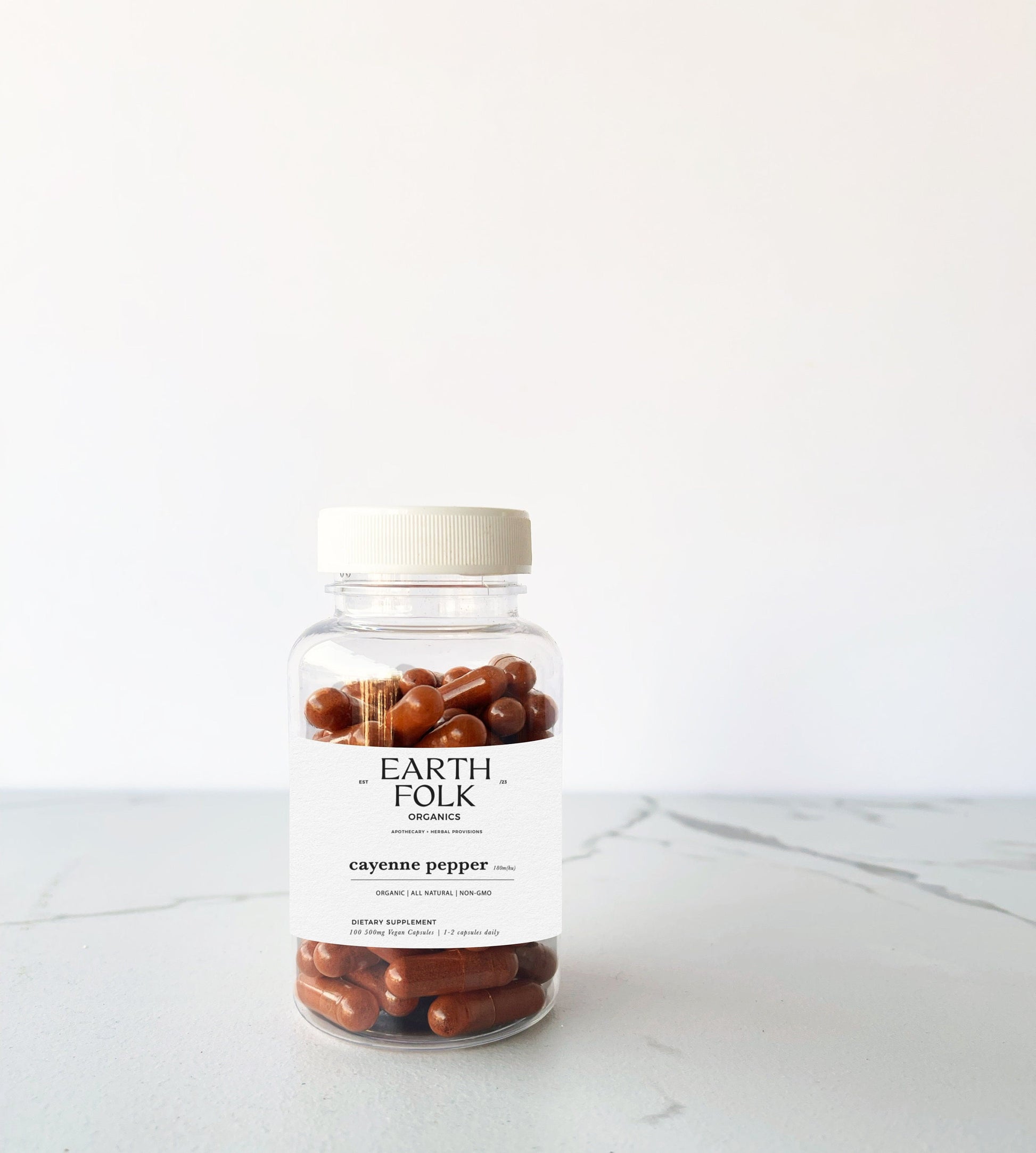 Cayenne Pepper Capsules, Organic Cayenne Pepper Pills, 500mg Vegan Capsules, FREE Shipping, No Fillers, Non GMO, Herbal Supplements
