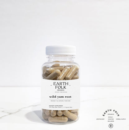 Wildcrafted Wild Yam Root Capsules, 500mg Vegan Capsules, No Fillers, Non GMO, Herbal Supplements