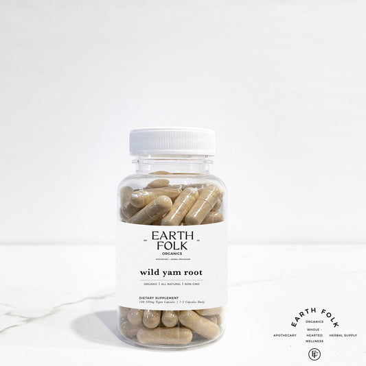 Wildcrafted Wild Yam Root Capsules, 500mg Vegan Capsules, No Fillers, Non GMO, Herbal Supplements